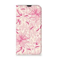 iPhone 13 Pro Smart Cover Pink Flowers