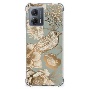 Case voor Motorola Moto G53 Vintage Bird Flowers