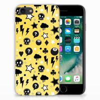 Silicone Back Case iPhone SE 2022 | SE 2020 | 8 | 7 Punk Geel - thumbnail