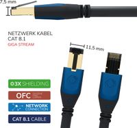 Oehlbach D1C19352 RJ45 Netwerkkabel, patchkabel CAT 8.1 1.00 m Zwart 1 stuk(s) - thumbnail