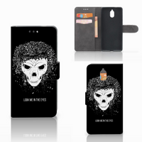 Telefoonhoesje met Naam Nokia 3.1 (2018) Skull Hair