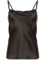 Ann Demeulemeester caraco Bleary en satin - Noir