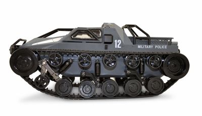 Amewi neu Grijs, Blauw 1:12 RC auto Elektro Rups-driftwagen RTR 2,4 GHz Incl. accu en lader