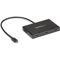 StarTech.com USB C naar HDMI multi-monitor adapter - 3-poort MST hub - monitor splitter - USB 3.1 Type C (MSTCDP123HD)