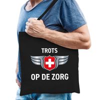 Trots op de zorg tas zwart voor heren   - - thumbnail