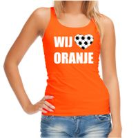 Oranje fan tanktop / kleding Holland wij houden van oranje EK/ WK voor dames