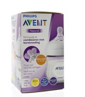 Avent Zuigfles 125ml incl speen (1 st) - thumbnail