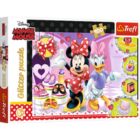 Minnie Mouse Glitter Puzzel - thumbnail