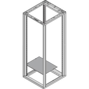 Schroff 27230188 19 inch Bodemplaat voor patchkast Zwart/grijs