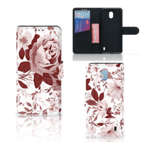 Hoesje Nokia 1 Plus Watercolor Flowers