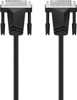 Hama DVI-kabel (WQHD, 1440p, 24+5 pin, dual link, kabel, dubbel verguld, voor TV, PC, 1,5 m) zwart