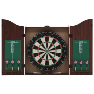 VidaXL Dartbord professioneel met kast en 6 darts sisal