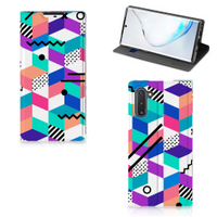 Samsung Galaxy Note 10 Stand Case Blokken Kleurrijk