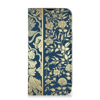 iPhone 14 Smart Cover Beige Flowers - thumbnail