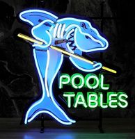 Pool Tables Neon Verlichting Met Achterplaat - 68 x 68 cm - thumbnail