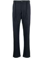 Canali pantalon en laine à lien de resserrage - Bleu