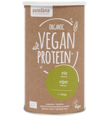 Purasana Purasana Vegan Proteine Rijst/riz Bio (400g) Purasana Purasana Vegan Proteine Rijst/riz Bio (400g)