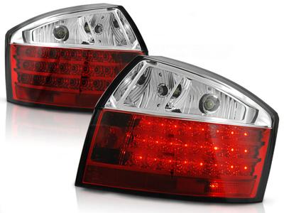 Tuning-Tec Achterlichten voor Audi A4 10 00-10 04 ROOD HELDER LED