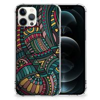 iPhone 12 Pro Max Doorzichtige Silicone Hoesje Aztec