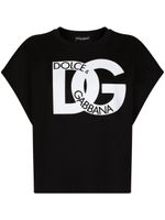 Dolce & Gabbana t-shirt en coton à logo imprimé - Noir - thumbnail