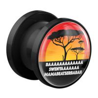 Tunnel met Afrikaans design Acryl Tunnels & Plugs - thumbnail