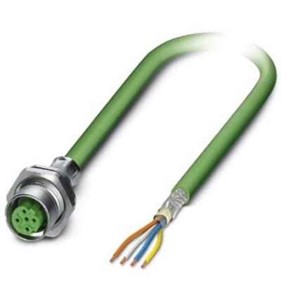 Phoenix Contact 1437782 Sensor/actuator inbouwconnector M12 Aantal polen (sensoren): 4 Bus, inbouw 2.00 m 1 stuk(s)