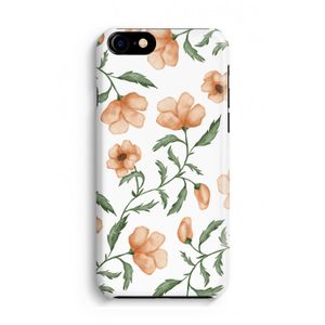 Peachy flowers: Volledig Geprint iPhone 7 Hoesje