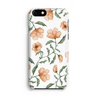 Peachy flowers: Volledig Geprint iPhone 7 Hoesje - thumbnail