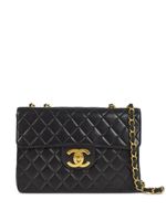 CHANEL Pre-Owned sac porté épaule Jumbo Classic Flap (1995) - Noir