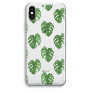 Monstera leaves: iPhone XS Max Transparant Hoesje