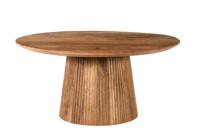 Livingfurn Ronde Salontafel Salvator Mangohout, 80cm - Bruin - thumbnail