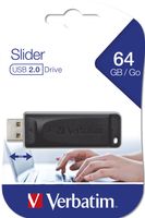 Verbatim Slider USB-stick 64 GB Zwart 98698 USB 2.0 - thumbnail