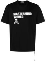 Mastermind Japan t-shirt en coton à slogan imprimé - Noir