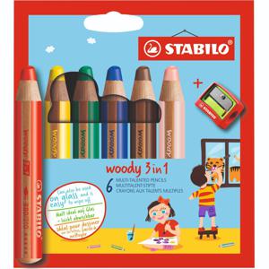 Stabilo Woody 3in1 Potloden 6 Stuks