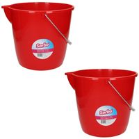 2x Sorbo mini mopemmers rood 12 liter