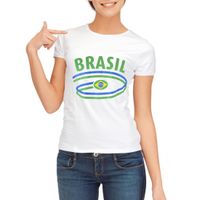 Wit dames t-shirt Brazilie - thumbnail