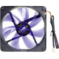 NoiseBlocker BlackSilent XK1 PC-ventilator Zwart, Blauw (transparant) (b x h x d) 140 x 140 x 25 mm - thumbnail