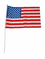 Amerika vlag op stok 30x45cm - thumbnail