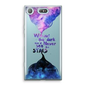 Stars quote: Sony Xperia XZ1 Compact Transparant Hoesje