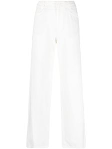 Vince pantalon droit à taille haute - Blanc