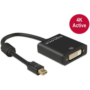 DeLOCK 62603 video kabel adapter 0,2 m Mini DisplayPort DVI-I Zwart