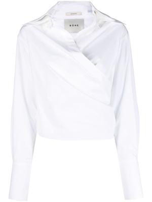 Róhe Gewikkelde blouse - Wit