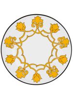 Pinto Paris assiette Jaipur en porcelaine - Jaune