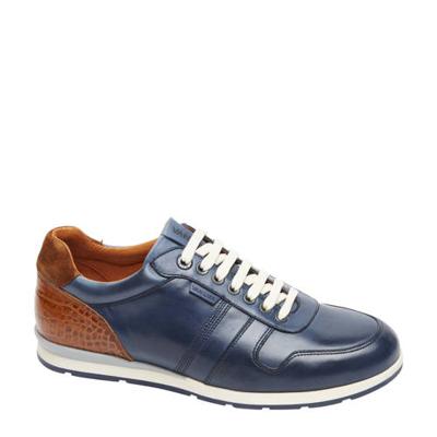 Van Lier Davinci leren sneakers blauw