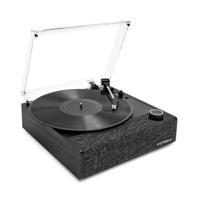 Victrola Eastwood II platenspeler, zwarte afwerking draaitafel met luidsprekers, Bluetooth 5.1 en Vinyl Stream-technologie, vintage stijl 3-speed vinylspeler, Audio Technica AT-3600LA Cartridge