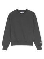 MSGM Kids sweat en coton à logo imprimé - Gris