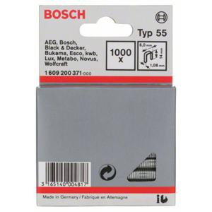 Niet met smalle rug type 55, 6 x 1,08 x 14 mm, verpakking van 1000 stuks 1000 stuk(s) Bosch Accessories 1609200371 Afm. (l x b) 14 mm x 6 mm