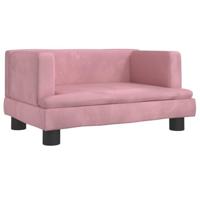 vidaXL Hondenmand 60x40x30 cm fluweel roze, hondenbank, hondenbed, dierenmand, huisdierenbank, huisdierenmand, dierenbed, huisdierenbed, hondenkussen