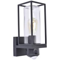 Lutec FLAIR 5288811012 Wandlamp met bewegingsmelder E27 Zwart - thumbnail