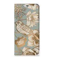 Smart Cover voor Samsung Galaxy A23 Vintage Bird Flowers